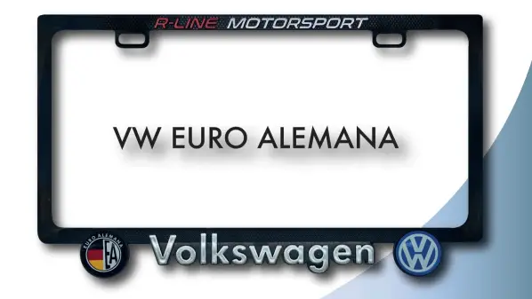 MARCO DE PLACA MAXI LINE VOLKSWAGEN CON VW-GERMANY