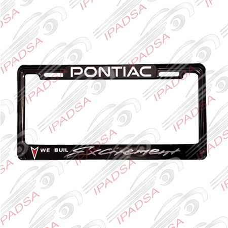 MARCO DE PLACA AMERICANO PONTIAC - NEGRO