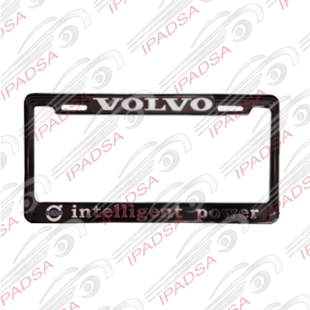 MARCO DE PLACA AMERICANO VOLVO - NEGRO