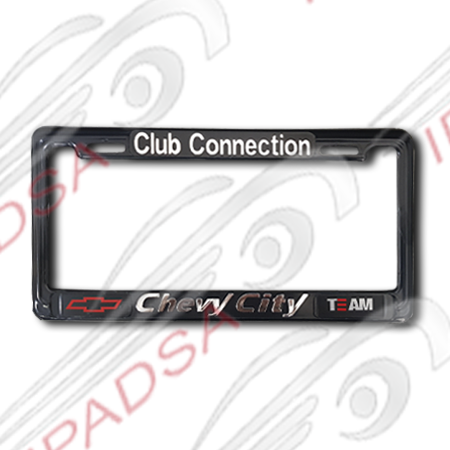 MARCO DE PLACA AMERICANO CHEVY - NEGRO