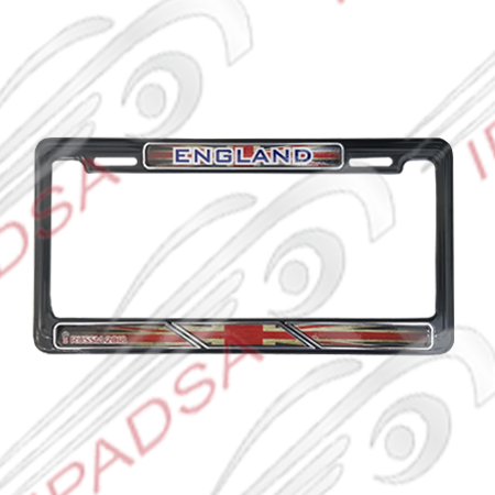 MARCO DE PLACA AMERICANO ENGLAND - NEGRO