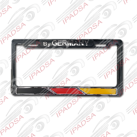 MARCO DE PLACA AMERICANO GERMANY - NEGRO