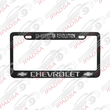 MARCO DE PLACA AMERICANO CHEVROLET - NEGRO