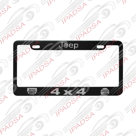 MARCO DE PLACA AMERICANO JEEP - NEGRO