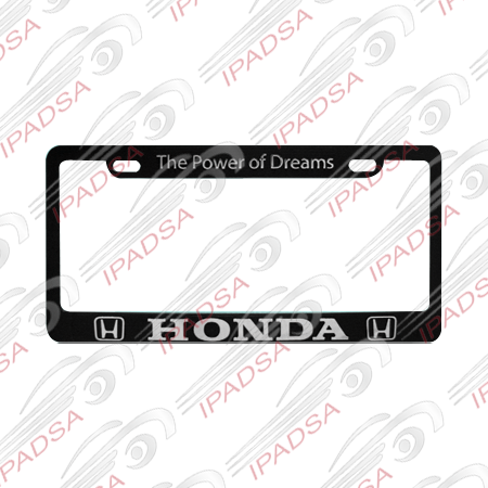 MARCO DE PLACA AMERICANO HONDA - NEGRO