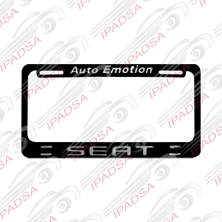 MARCO DE PLACA AMERICANO SEAT - NEGRO