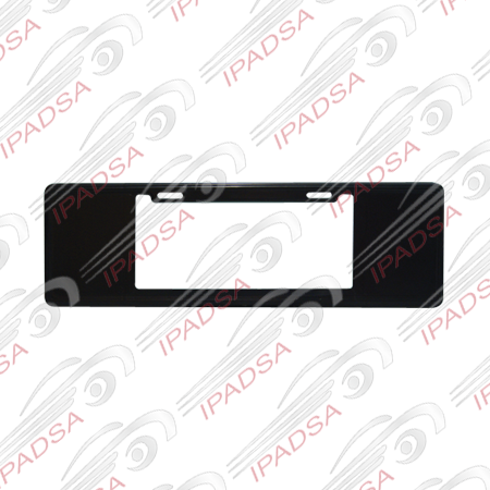 MARCO DE PLACA EUROPEO LISO - NEGRO