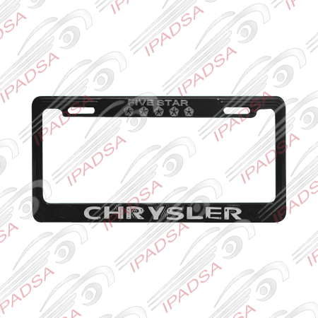 MARCO DE PLACA AMERICANO CHRYSLER - NEGRO