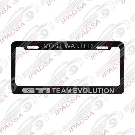 MARCO DE PLACA AMERICANO GTI - NEGRO