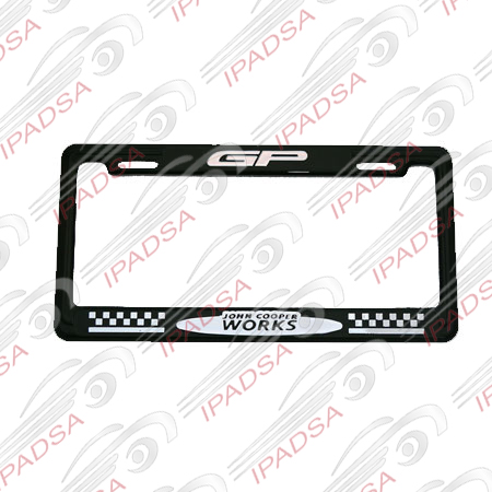 MARCO DE PLACA AMERICANO GP - NEGRO