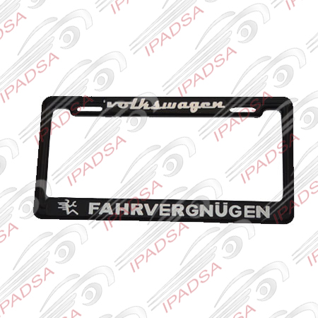 MARCO DE PLACA AMERICANO VOLKSWAGEN - NEGRO