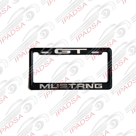 MARCO DE PLACA AMERICANO MUSTANG - NEGRO