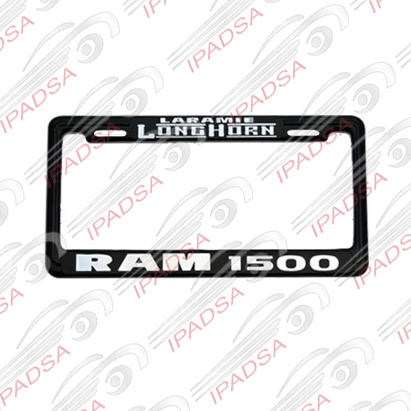 MARCO DE PLACA AMERICANO RAM - NEGRO