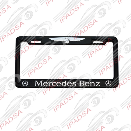 MARCO DE PLACA AMERICANO MERCEDES BENZ - NEGRO