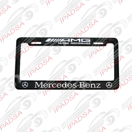 MARCO DE PLACA AMERICANO MERCEDES BENZ - NEGRO