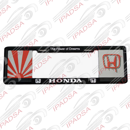 MARCO DE PLACA EUROPEO UNIVERSAL - NEGRO