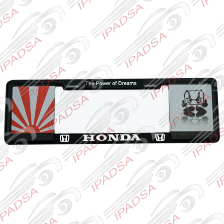 MARCO DE PLACA EUROPEO UNIVERSAL - NEGRO