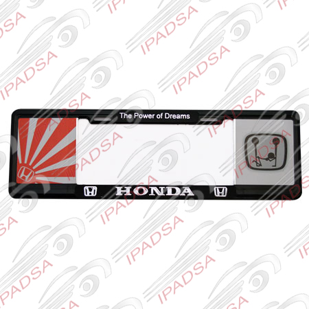 MARCO DE PLACA EUROPEO UNIVERSAL - NEGRO