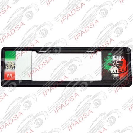 MARCO DE PLACA EUROPEO UNIVERSAL - NEGRO