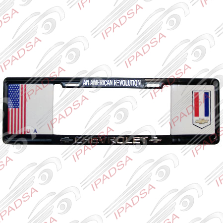 MARCO DE PLACA EUROPEO UNIVERSAL - NEGRO