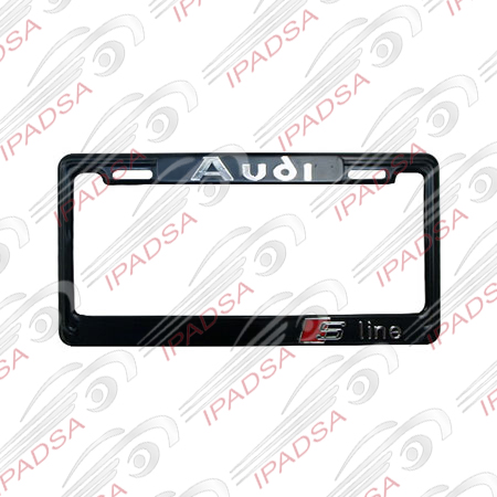 MARCO DE PLACA AMERICANO AUDI - NEGRO