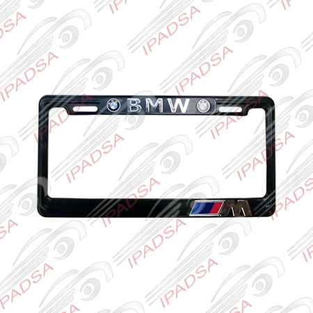 MARCO DE PLACA AMERICANO BMW - NEGRO