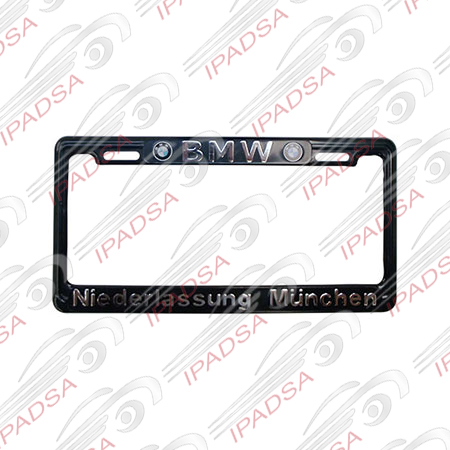 MARCO DE PLACA AMERICANO BMW - NEGRO