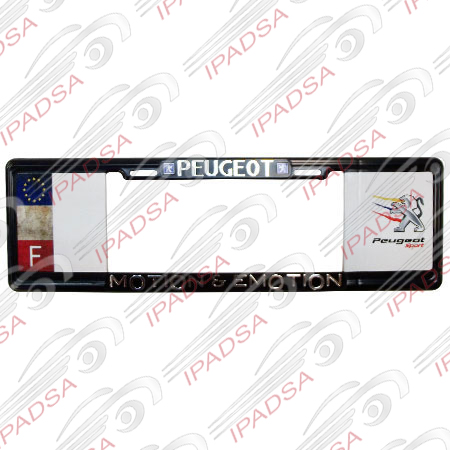 MARCO DE PLACA EUROPEO UNIVERSAL - NEGRO