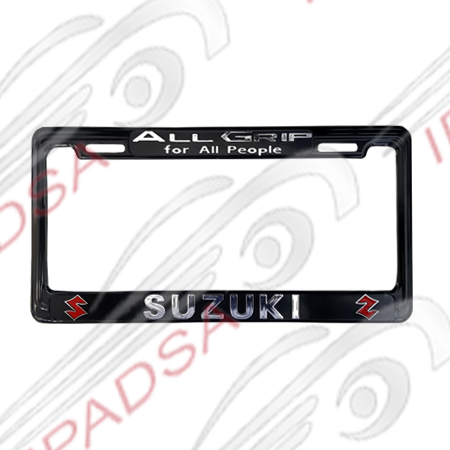 MARCO DE PLACA AMERICANO SUZUKI - NEGRO