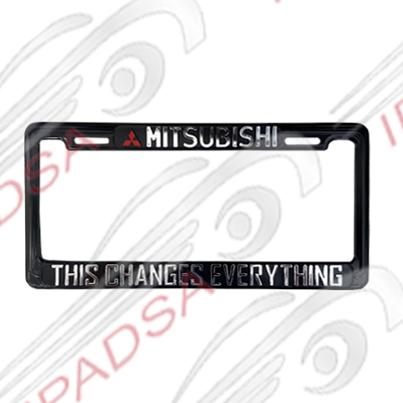 MARCO DE PLACA AMERICANO MITSUBISHI - NEGRO