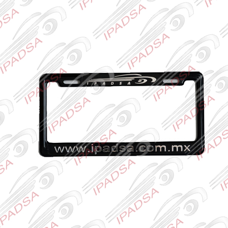 MARCO DE PLACA AMERICANO IPADSA - NEGRO