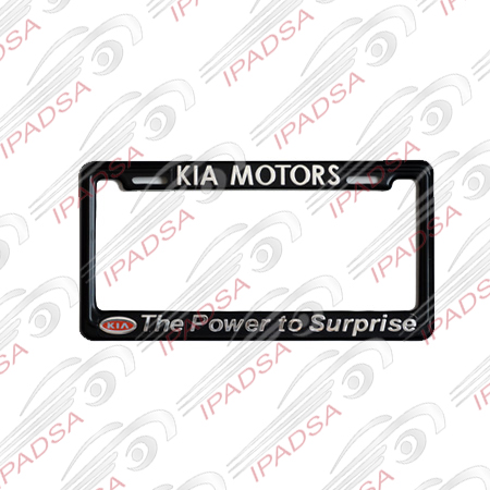 MARCO DE PLACA AMERICANO KIA - NEGRO