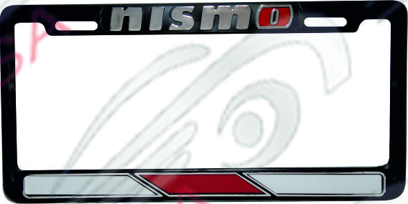 MARCO DE PLACA AMERICANO NISMO - NEGRO