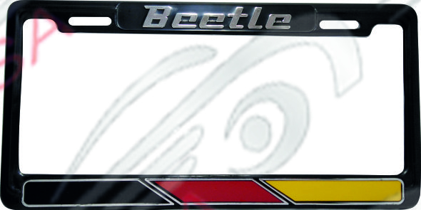MARCO DE PLACA AMERICANO BEETLE - NEGRO