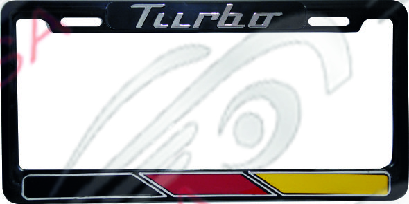 MARCO DE PLACA AMERICANO TURBO - NEGRO
