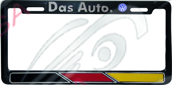 MARCO DE PLACA AMERICANO DAS AUTO - NEGRO