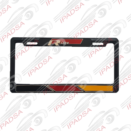 MARCO DE PLACA AMERICANO R LINE - NEGRO