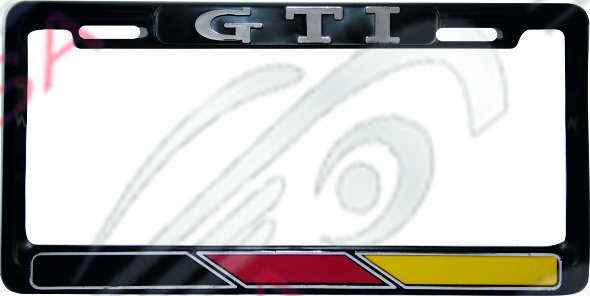 MARCO DE PLACA AMERICANO GTI - NEGRO