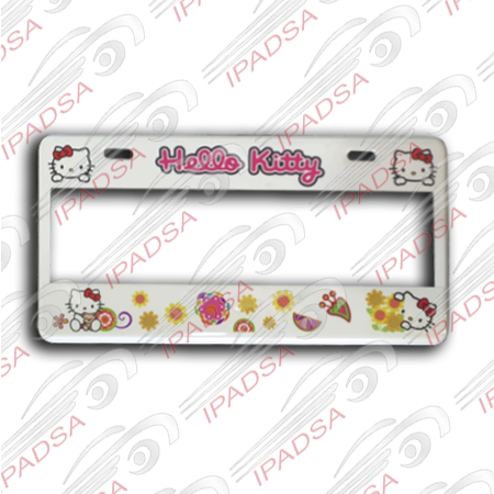 MARCO DE PLACA NUMERICO UNIVERSAL - BLANCO