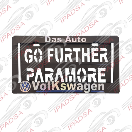 PORTAPLACA AMERICANO UNIVERSAL - NEGRO