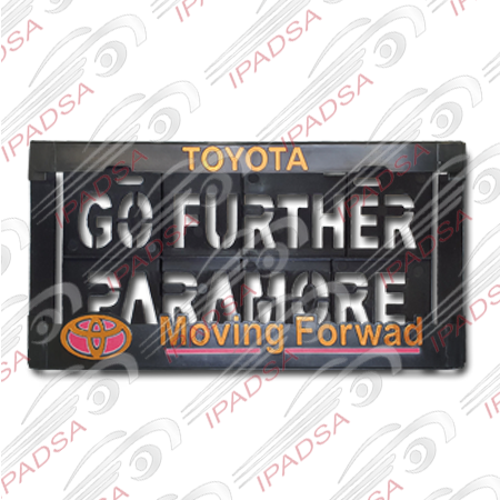 PORTAPLACA AMERICANO UNIVERSAL - NEGRO