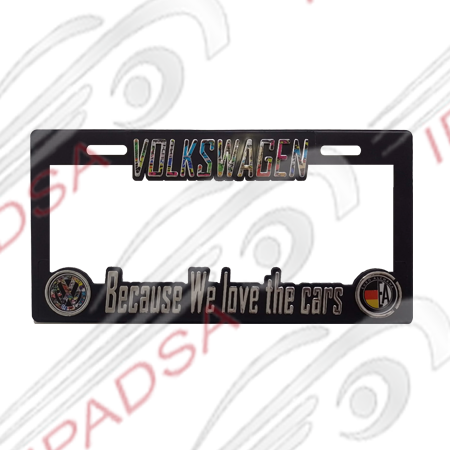 MARCO DE PLACA MAXI UNIVERSAL - NEGRO