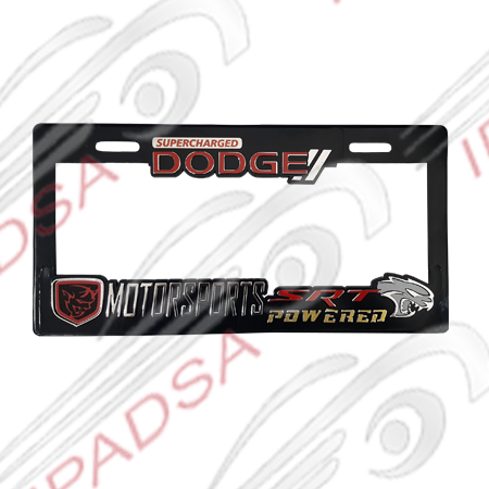 MARCO DE PLACA MAXI UNIVERSAL - NEGRO