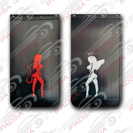 LODERA LARGA DIABLA/ANGEL - NEGRO