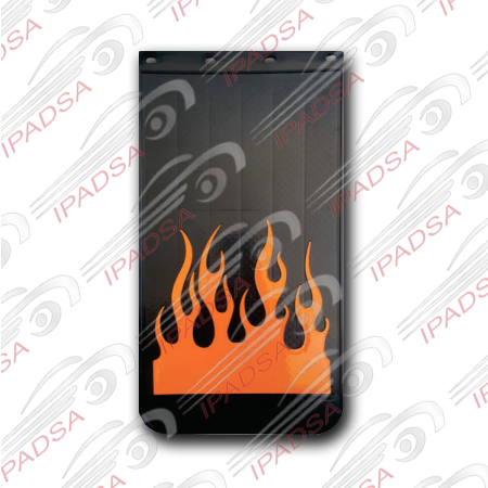 LODERA LARGA FLAMAS - NEGRO