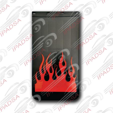 LODERA LARGA FLAMAS - NEGRO