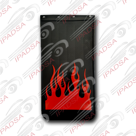 LODERA LARGA FLAMAS FLEXIBLE - NEGRO