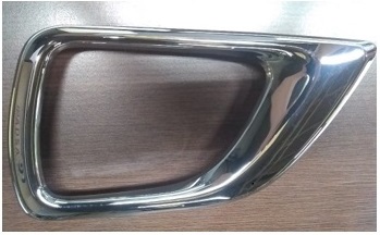 BISEL NISSAN NP300/FRONTIER 2016 - 2020 CROMADO CON DERECHA