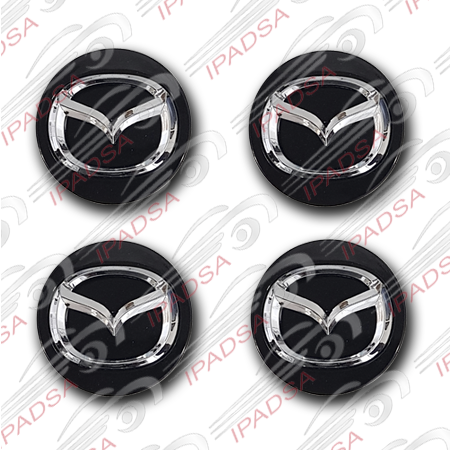 TAPON MAZDA UNIVERSAL - CROMADO/NEGRO