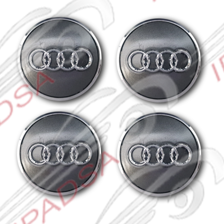 TAPON AUDI UNIVERSAL - CROMADO/GRIS